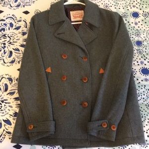 Womens wool blend coat